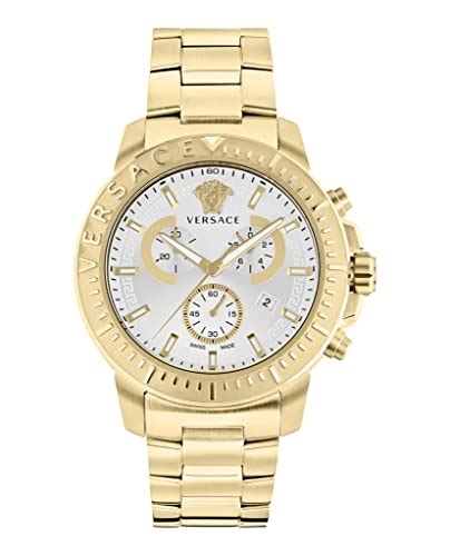 Versace New Chrono Collection Luxury Mens Watch Timepiece 